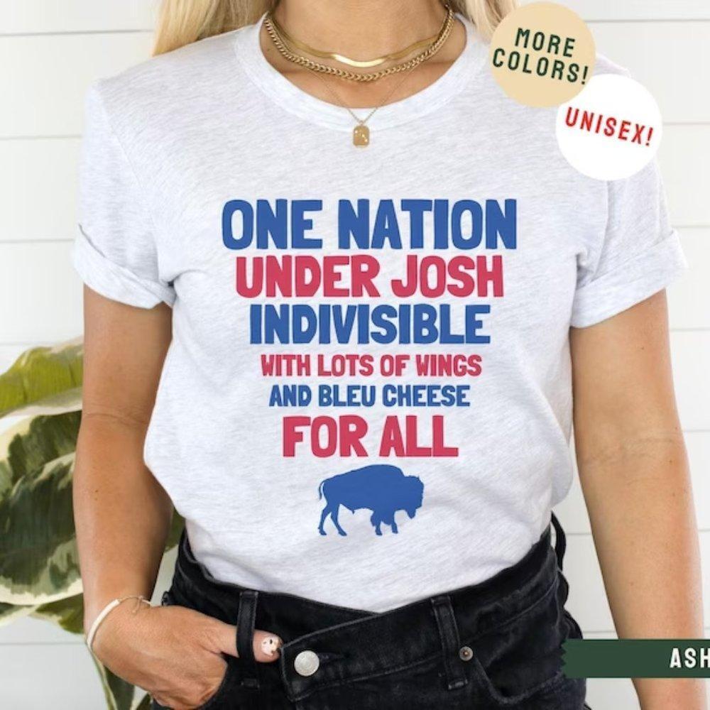 Buffalo Bills Let_S Go Buffalo One Nation Under Josh Wings Cheese Shirt